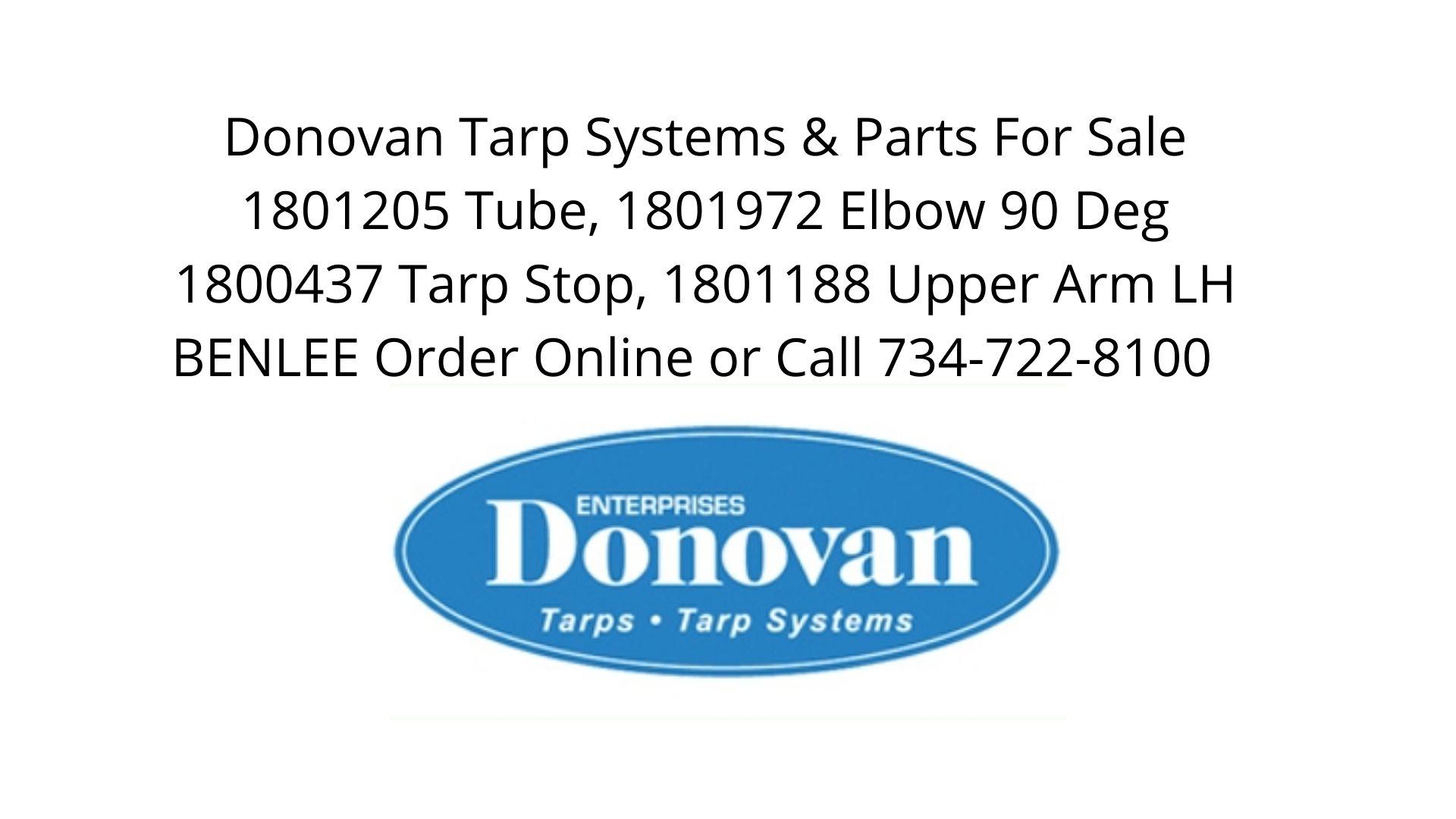 Donovan tarp systems and parts for sale