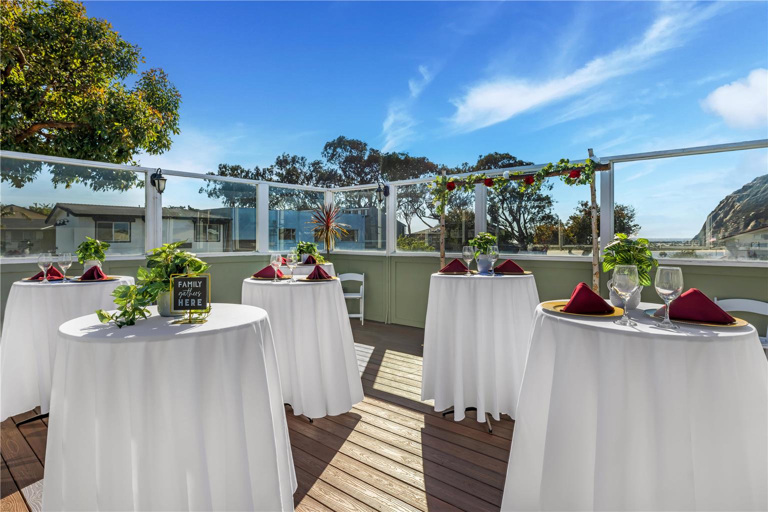 BW morro bay ca rooftop reception