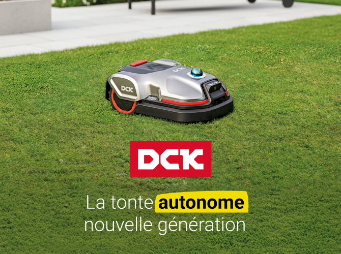 Nouvelle gamme de robot tondeuse DCK