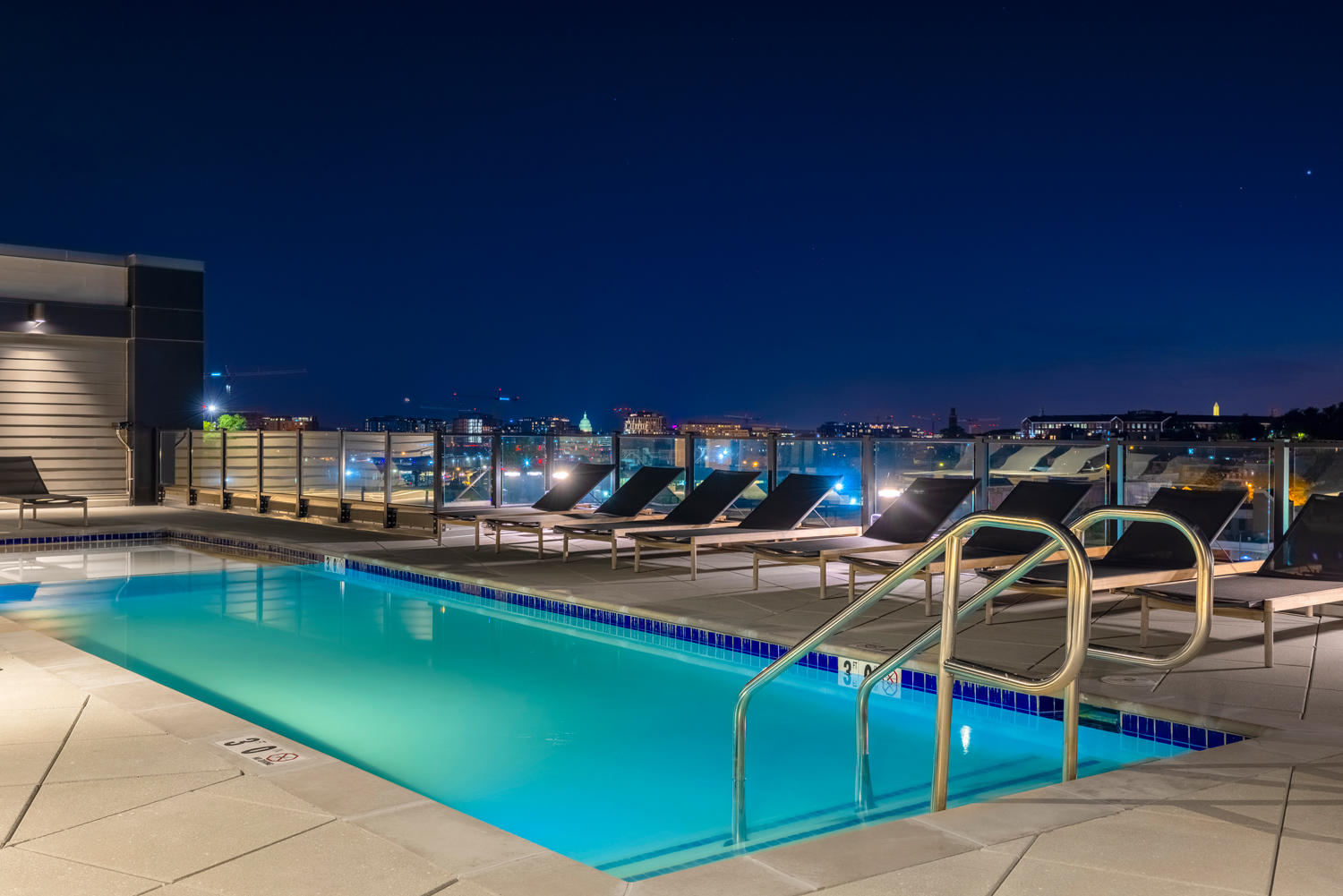 Unwind at our rooftop pool open from Memorial Day to Labor Day