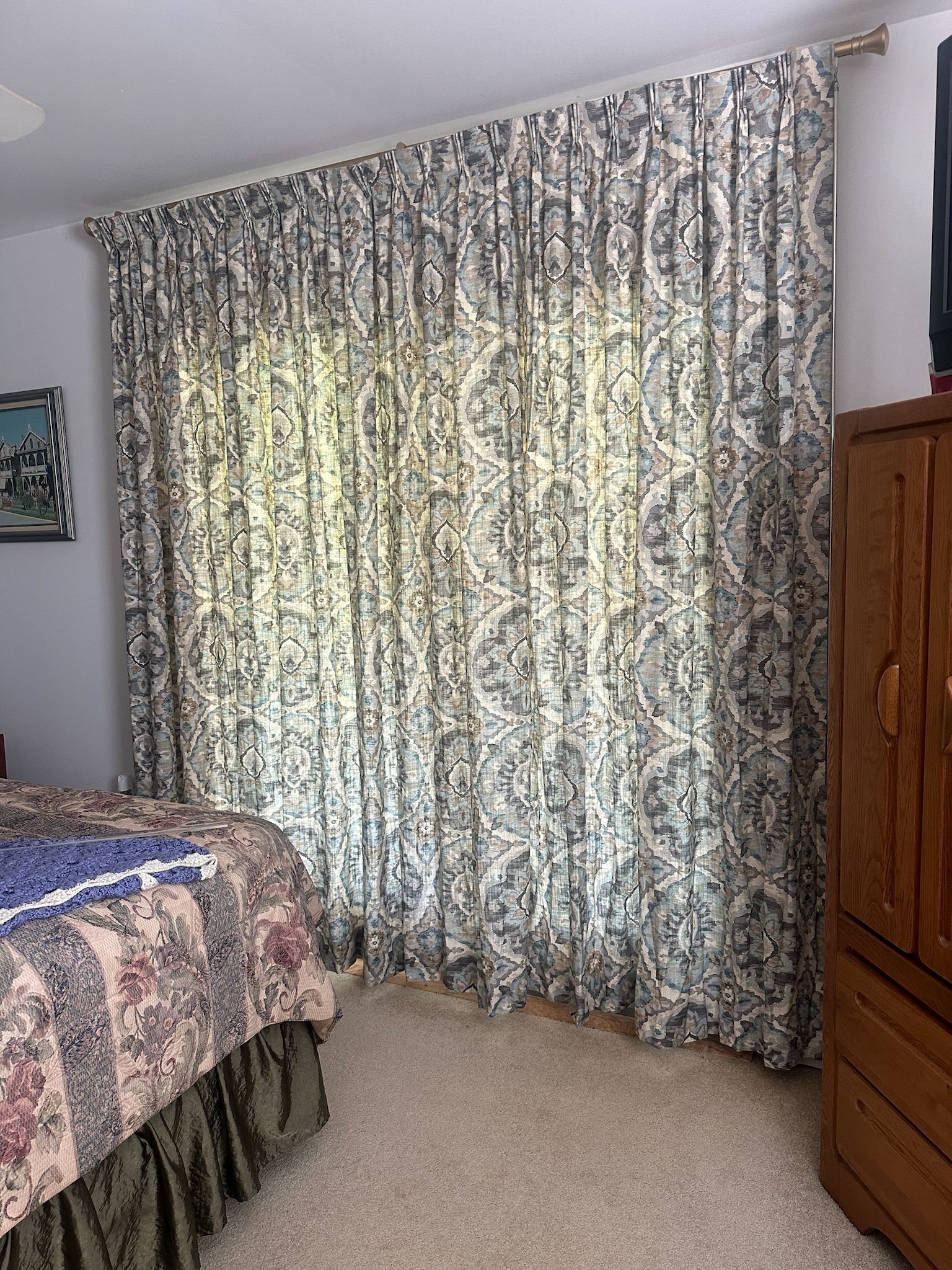 Beautiful custom drapery is a great way to complete your decor.