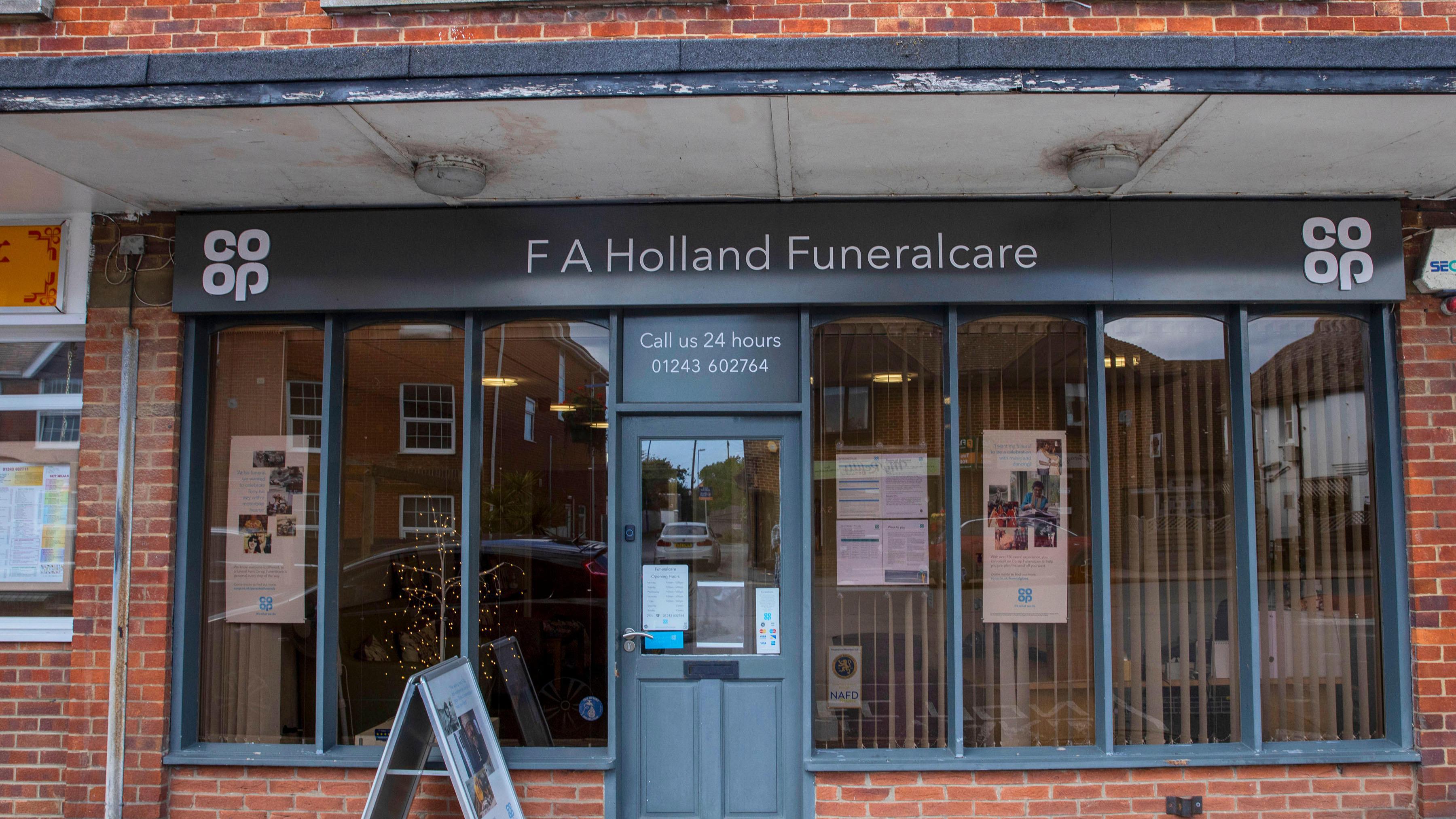 FA Holland Funeralcare Selsey F A Holland & Son Funeralcare Chichester 01243 602764