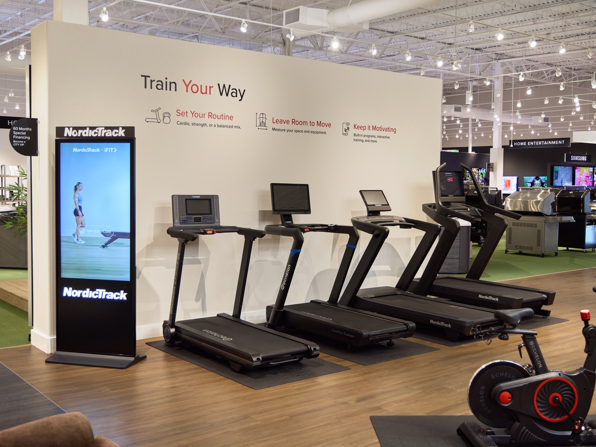 CITY HOME interior with fitness equipment