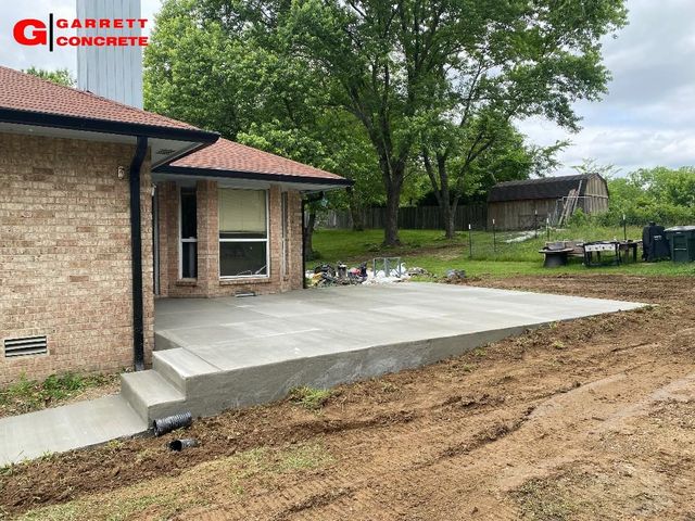 concrete patio