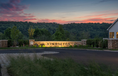 Entrance monument to Kimbolton community.