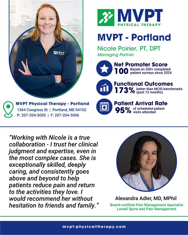 MVPT Physical Therapy Portland Maine MD Testimonial Alexandra Adler