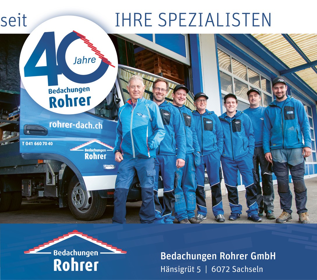 Bedachungen Rohrer GmbH, Hänsigrüt 5 in Sachseln