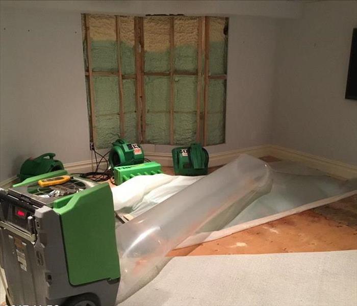 Drying a Water Damaged Basement in Ridgefield, CT