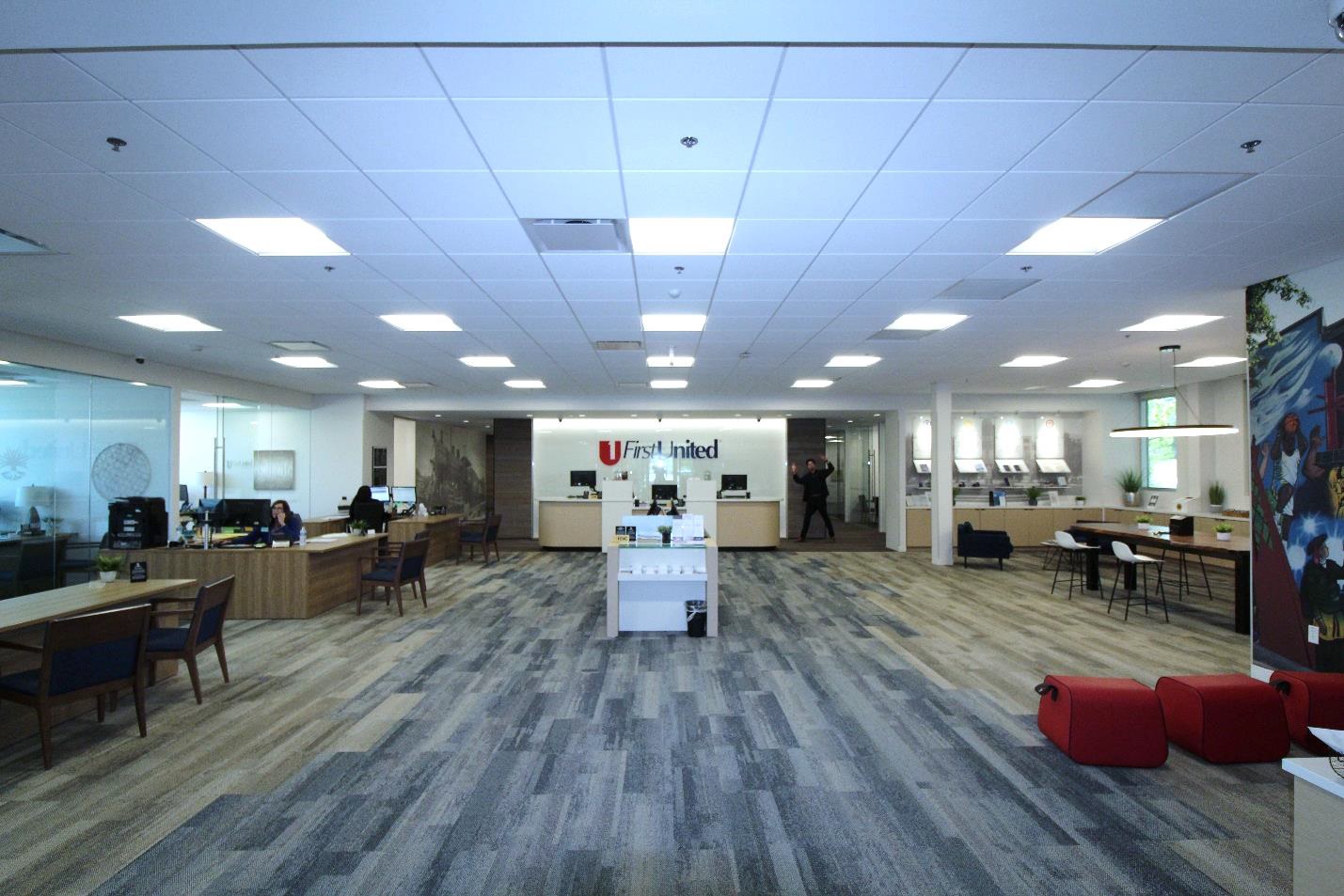 First United Bank - Frisco Preston - interior lobby