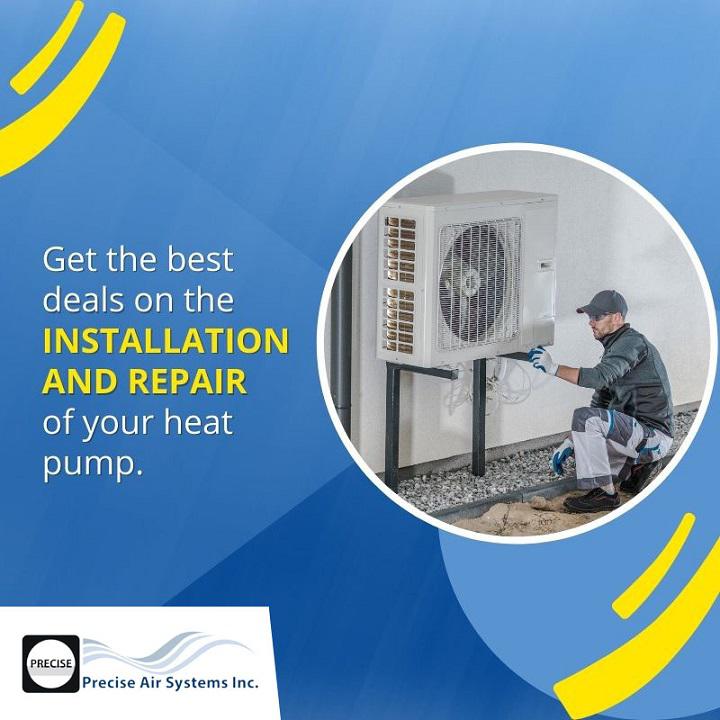 Bring home a new heat pump to warm up your home this fall and winter. We have the best deals on its installation and repair. Call us if you want to save on a new heat pump installation or on its repairs.