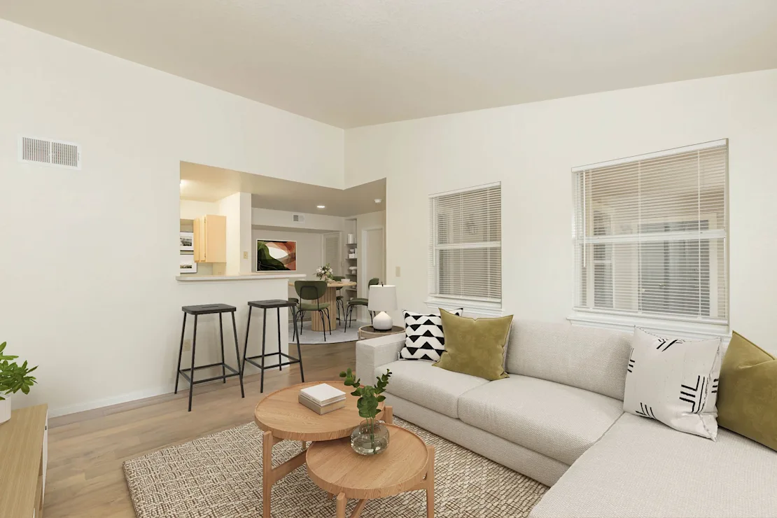 living room with coffee table at Crosspoint Oaks at Boerne, Boerne Texas