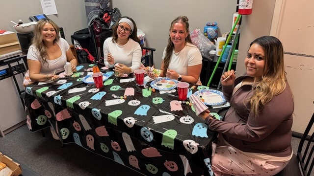 Team Bonding with a painting and PJs event!