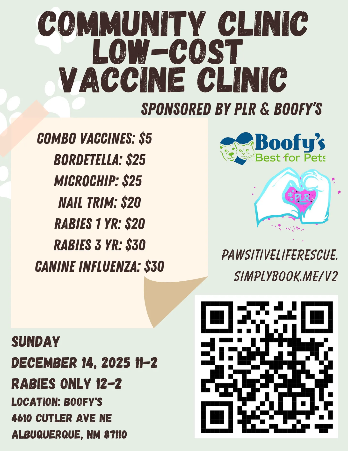 Image of Local Pet Event Low-Cost Vaccine Clinic for Pets (Cutler store) Nearby