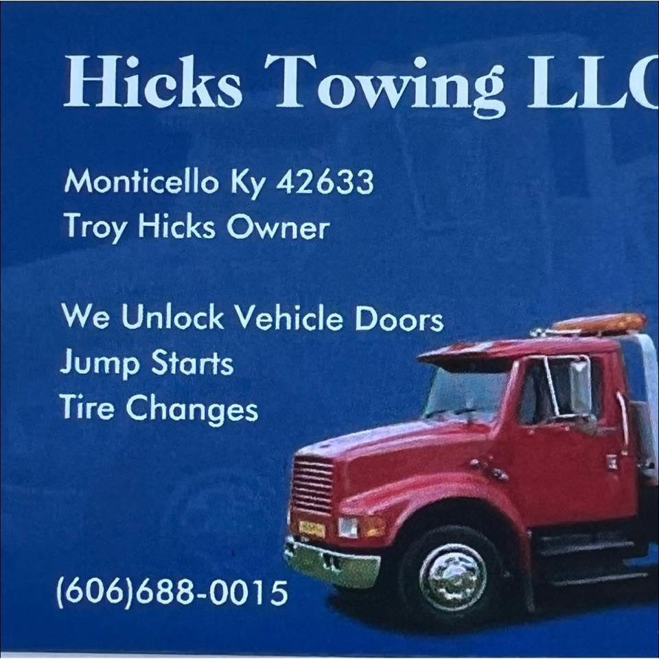 Hicks Towing - Monticello, KY 42633 - (606)688-0015 | ShowMeLocal.com
