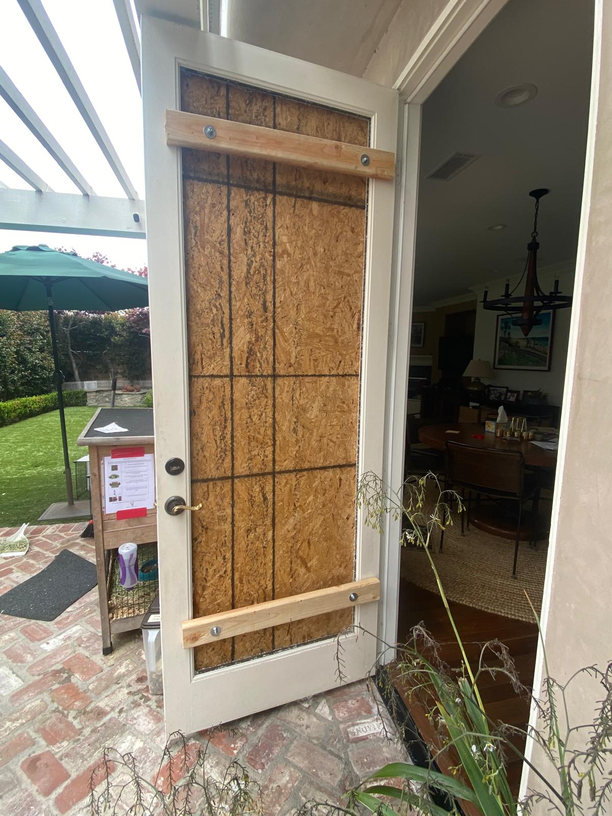Door Glass Repairs- Board Up Verdayes