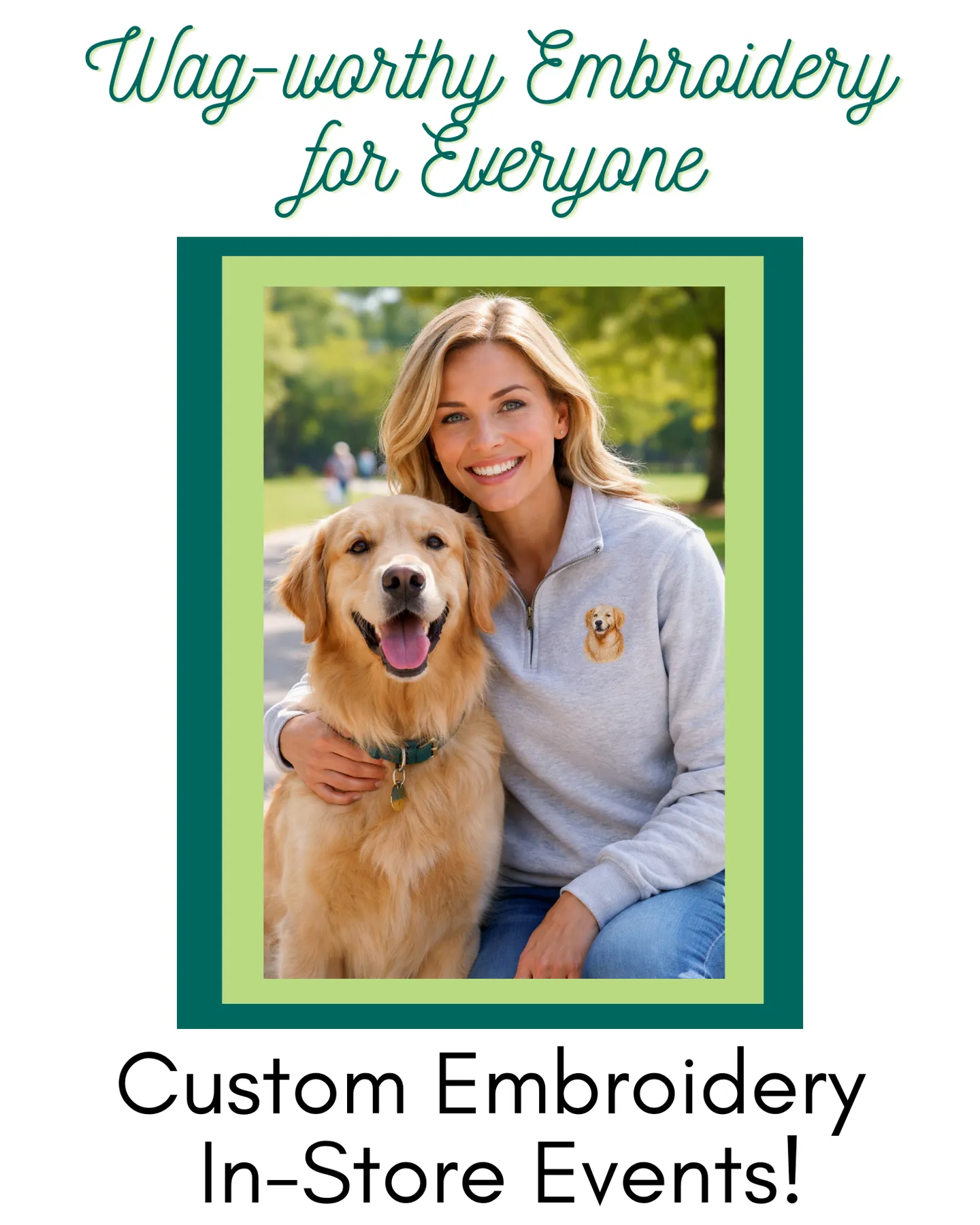 Image of Local Pet Event Custom Embroidery Event with Printed Media Pro Nearby