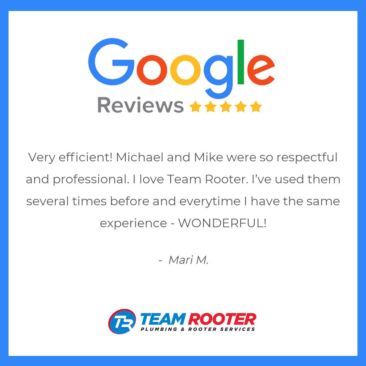5 star review!
