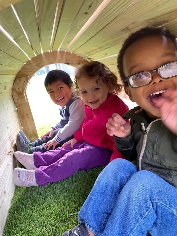 Children enjoying outdoor play together.