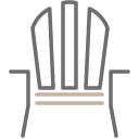 A Muskoka chair icon.