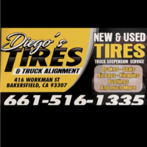 Diego's Tires Mobile Service and Truck Alignment Logo