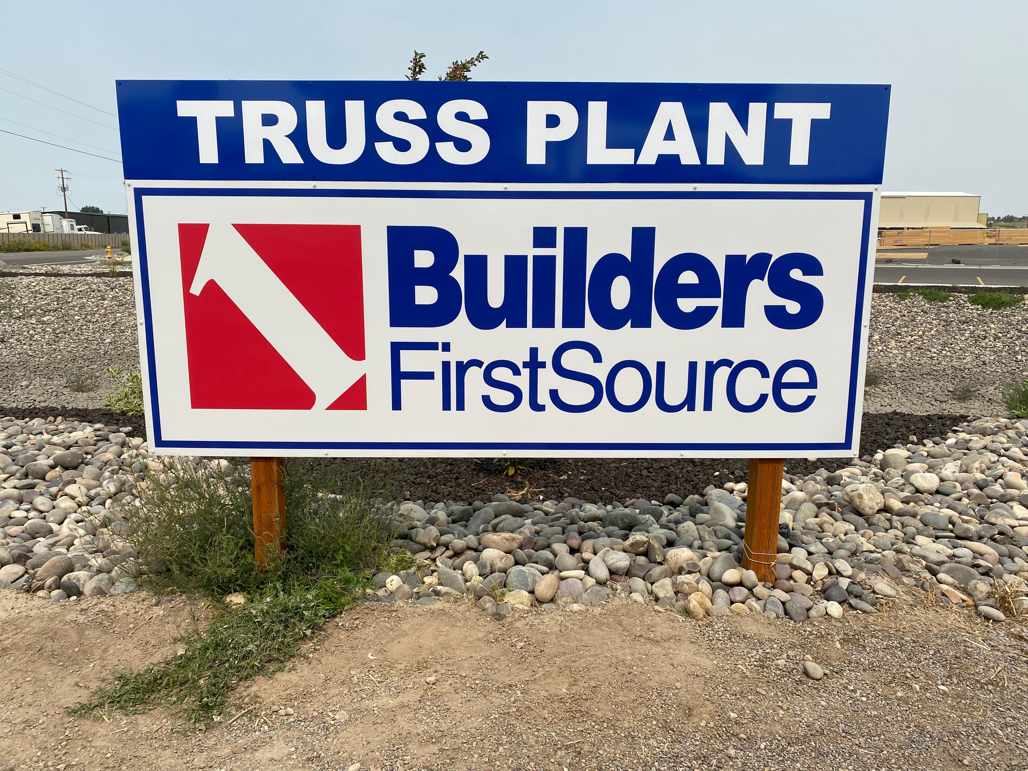 Builders FirstSource Truss Plant Street Sign