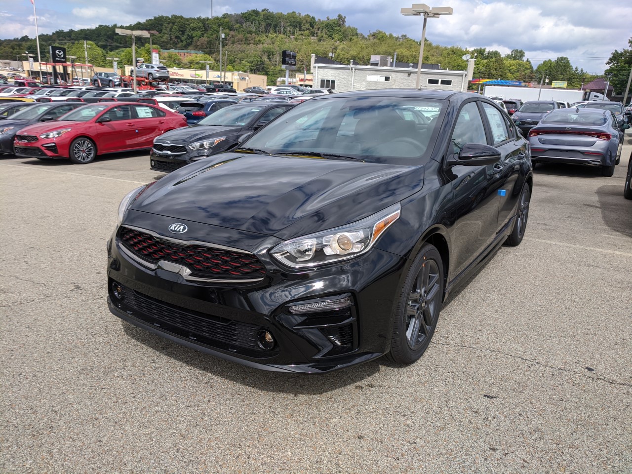 2021 Kia Forte GT-Line in Aurora Black.