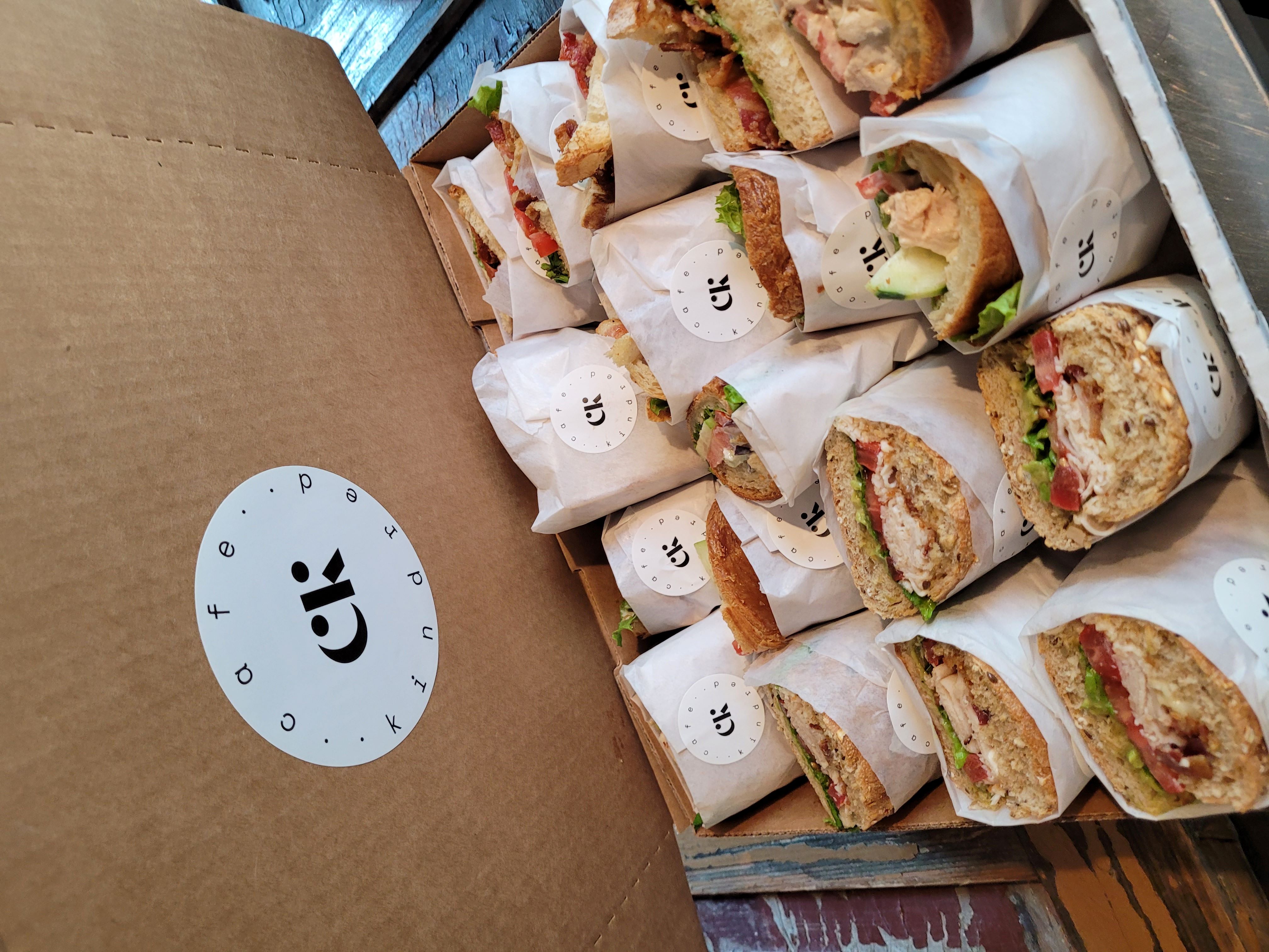 Best lunch in Falls Church VA with sandwiches and salads available for dine in, catering, and takeaway