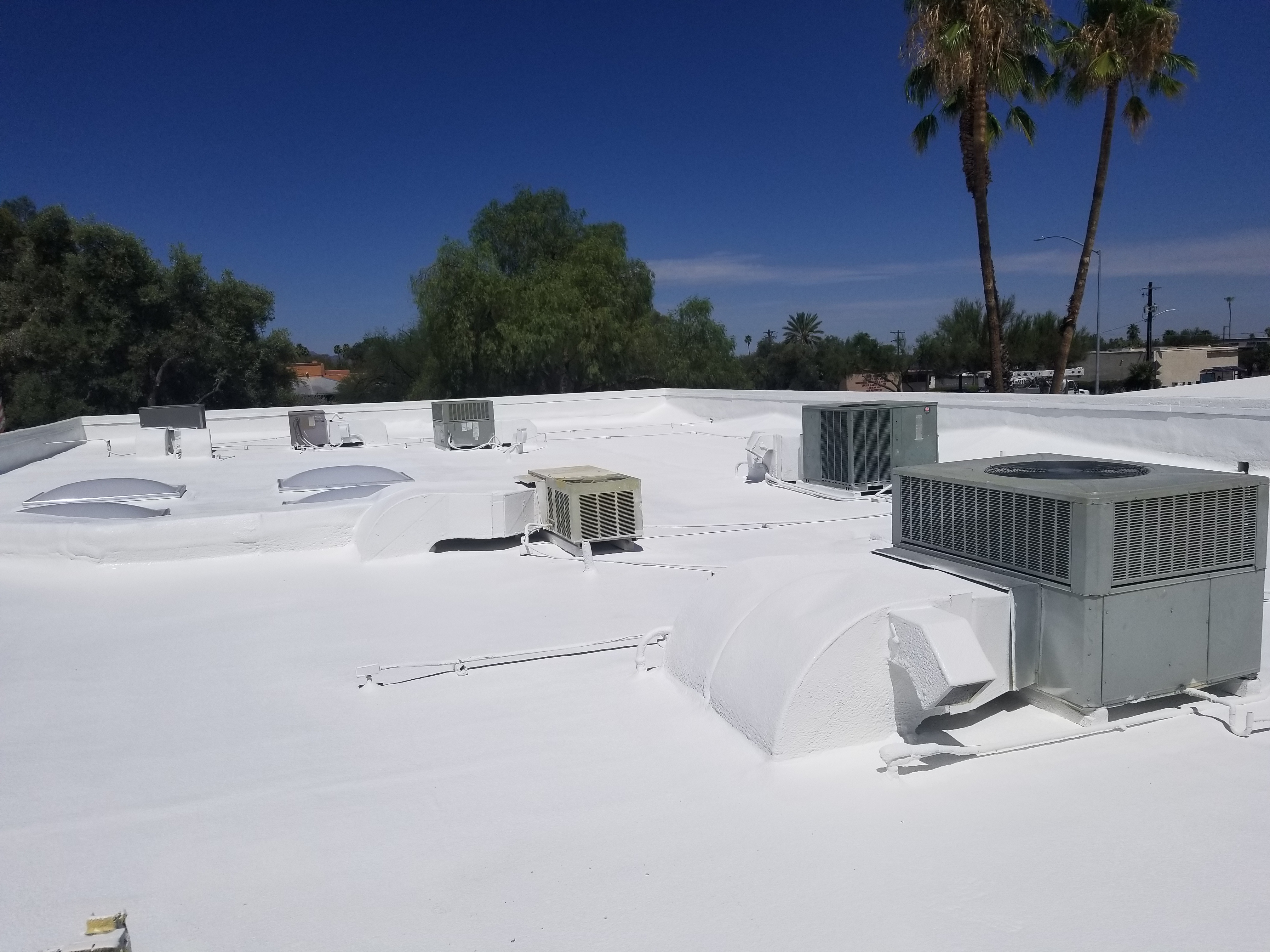 Completed SPF Foam Roofing System 