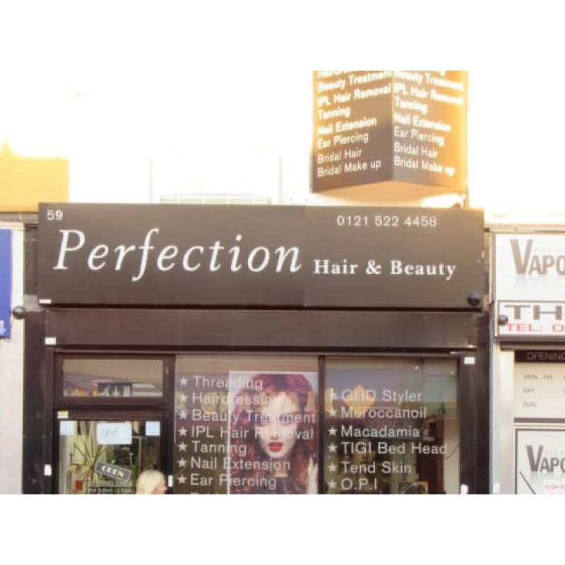 LOGO Perfection Hair & Beauty Tipton 01215 224458