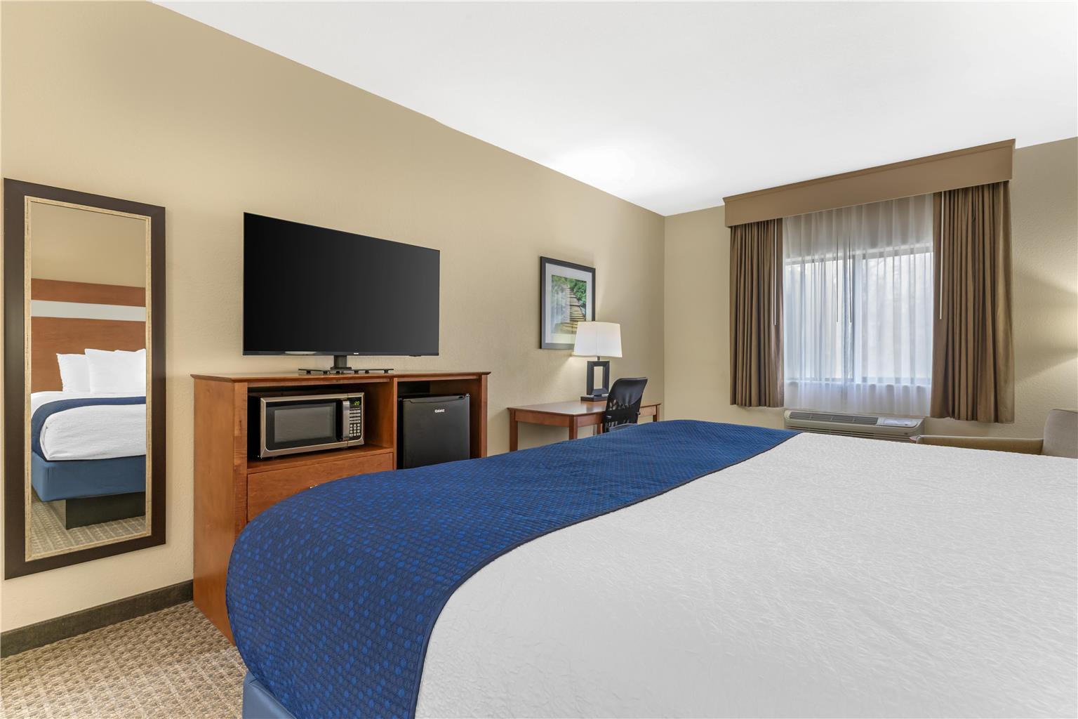 1 King Bed