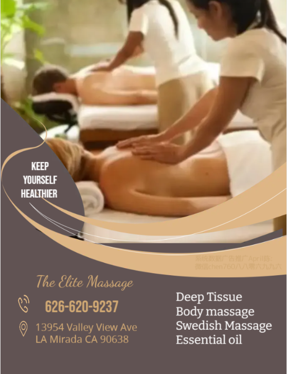 A massage therapist uses different techniques to relax the long, skeletal muscles of the body. 
There are many movements that the therapist can use, such as long strokes, circular motions, tapping, 
and kneading.