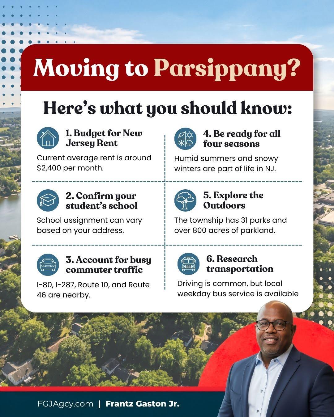 Thinking of moving to Parsippany-Troy Hills? The area offers top public schools, parks, and easy highway access. Before buying, account for North Jersey housing costs, peak commute traffic, and seasonal weather expenses.