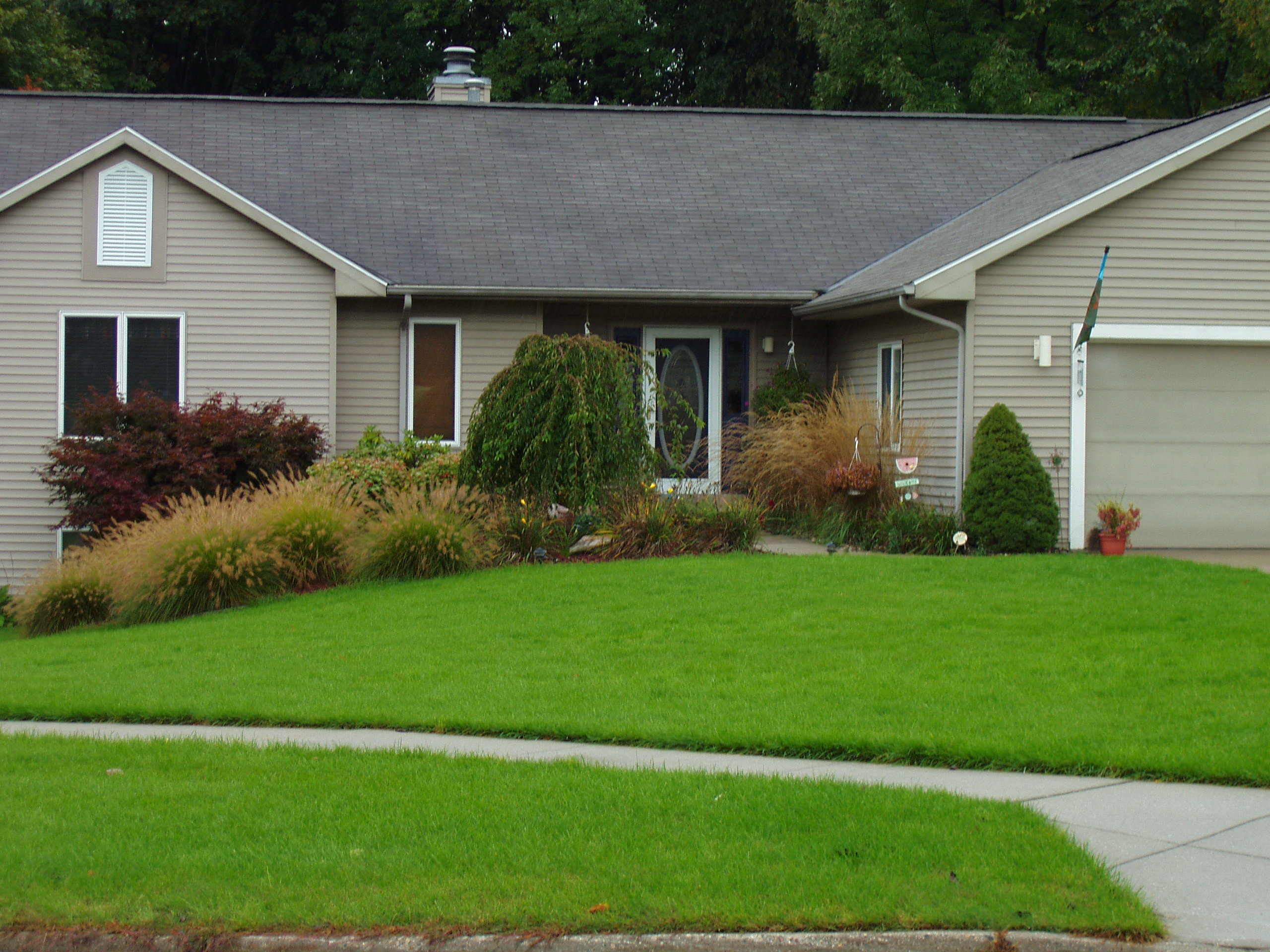 A cute home that has had their landscaping completed by the team at Tuff Turf Molesbusters.