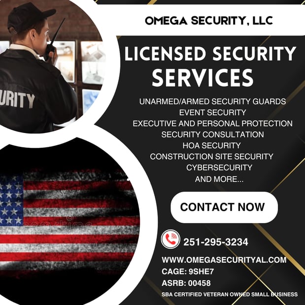 Images Omega Security | SBA Certified Veteran Owned Small Business