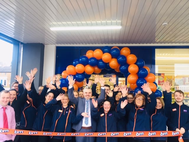 The store team at B&M's newest branch in Lurgan, Craigavon pose in their wonderful new store, located on Castle Lane.