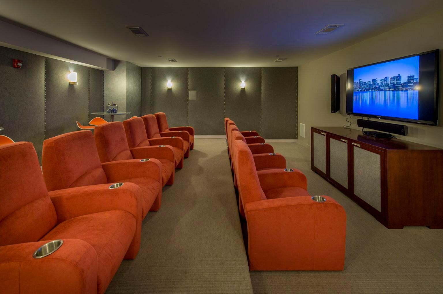 Movie Theater Windsor at Maxwell's Green Apartments Somerville (617)855-0695
