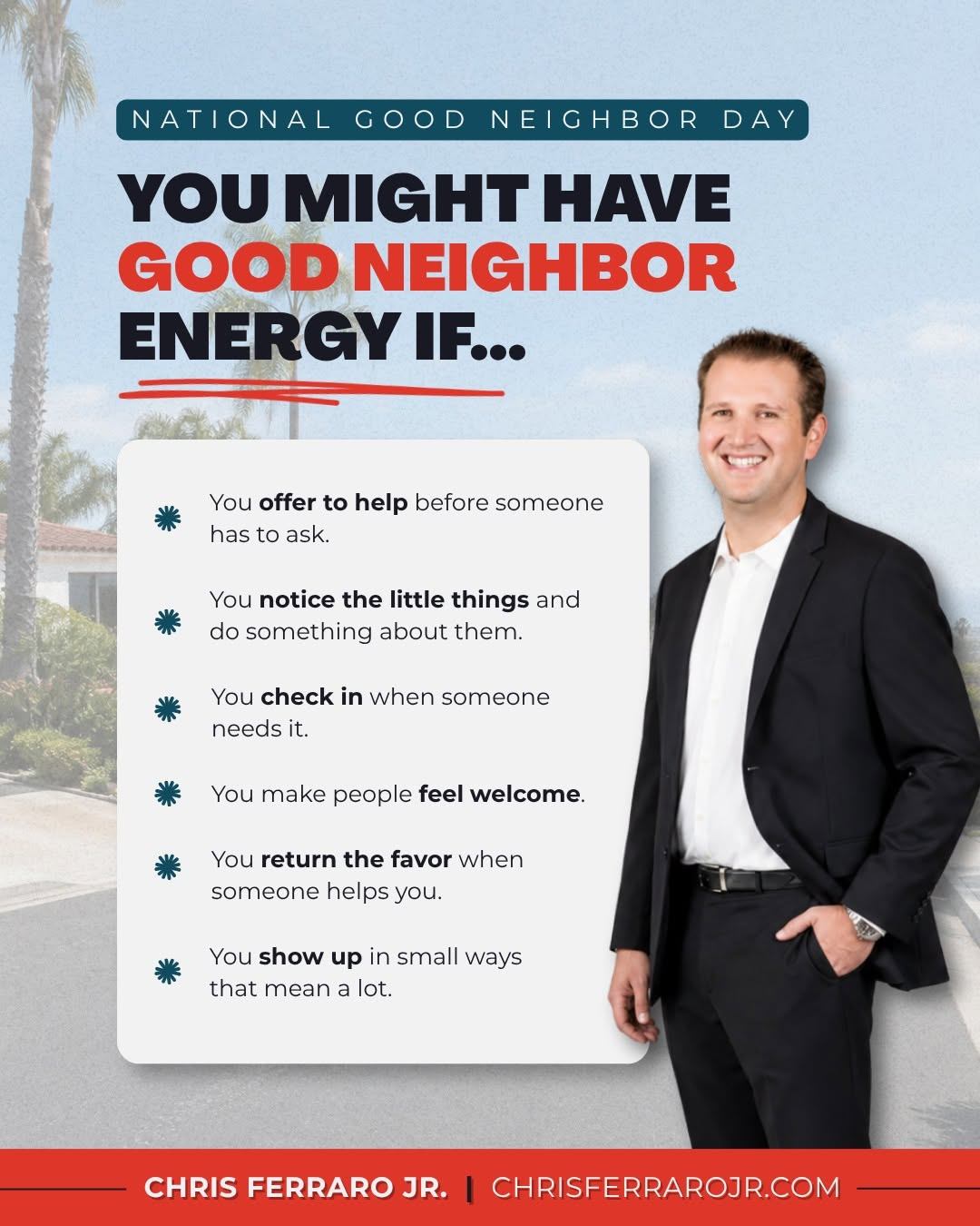Good neighbor energy really does live in the little moments. Looking out for one another, lending a hand, remembering a name, or simply checking in can make a community feel a little closer. Those everyday gestures may seem small, but they can mean so much to the people around us.