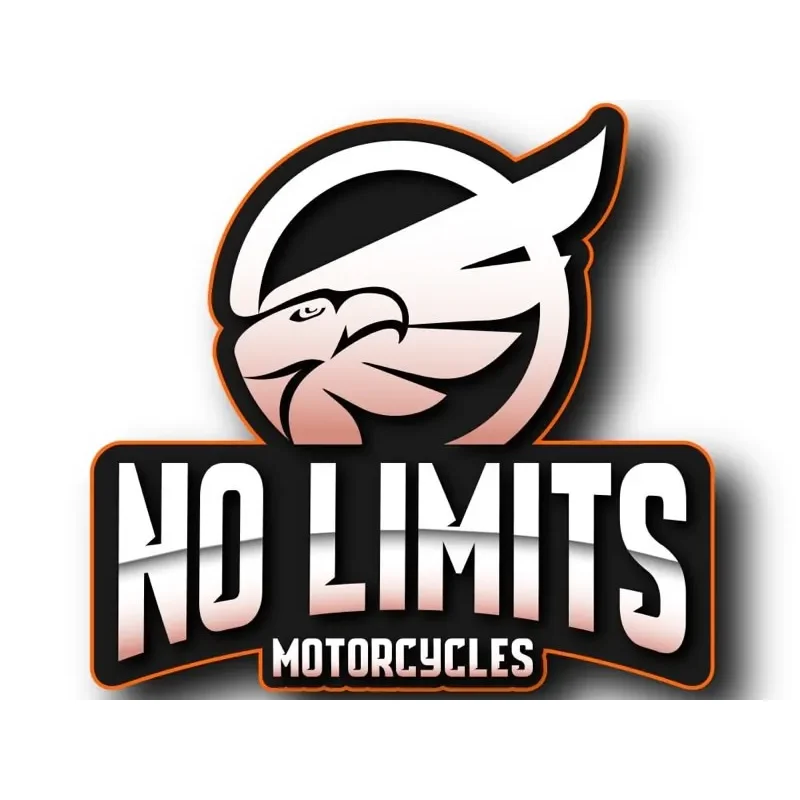 LOGO No Limits Motorcycles London 020 3992 8259