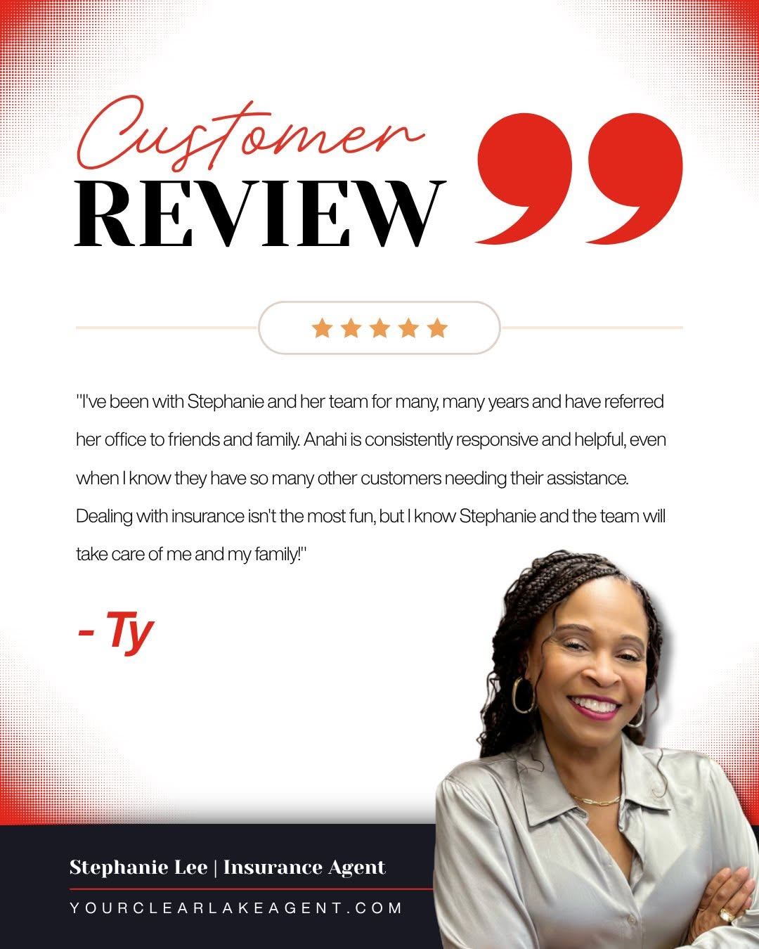 Thank you, Ty, for your 5-star review and kind words about Anahi and our team. We appreciate your continued support over the years. Have you had a great experience with our office? We would love to hear from you!