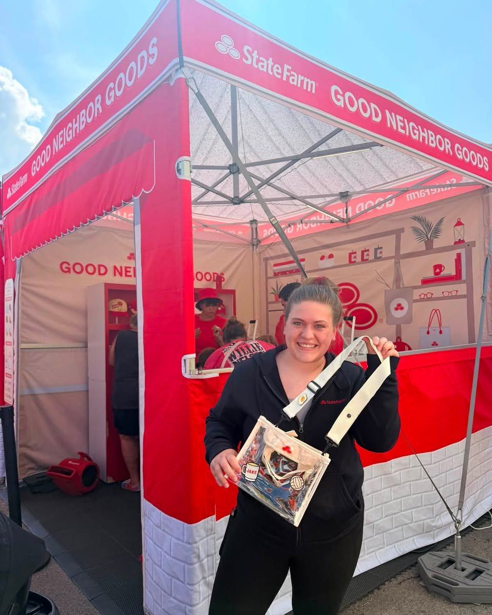 Stop by the Steele County Free Fair today until 5:30 to see Katie and Megan at the State Farm booth. Make a free hat or bag while you are there!