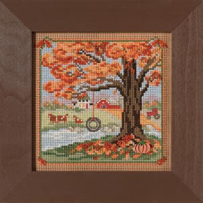 Milk Hill Buttons & Beads Autumn Series has arrived, but quantities are limited.

The kits include MH glass beads, ceramic button, 14 ct. perforated paper, floss, needles, and chart. Finished size is 5.25 x 5.25.  $15.50 each