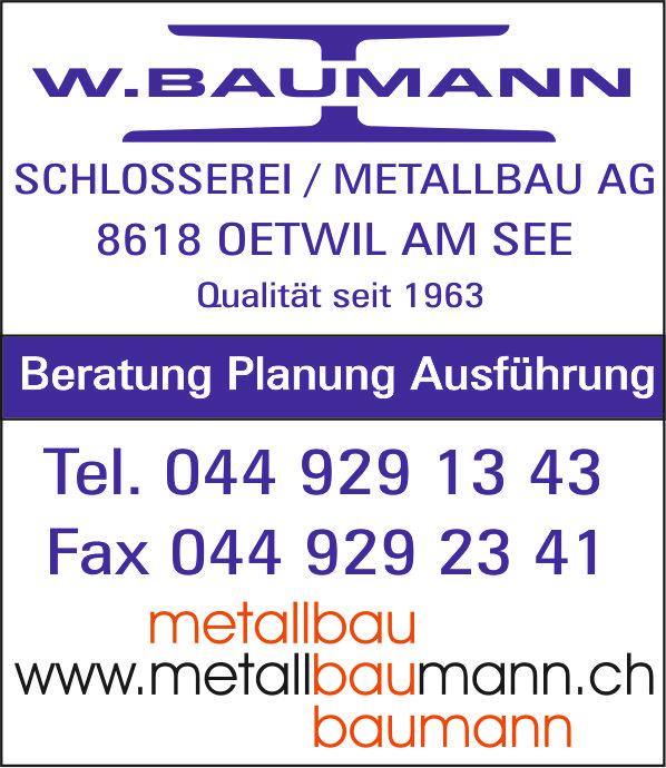 Bilder W. Baumann Schlosserei / Metallbau AG
