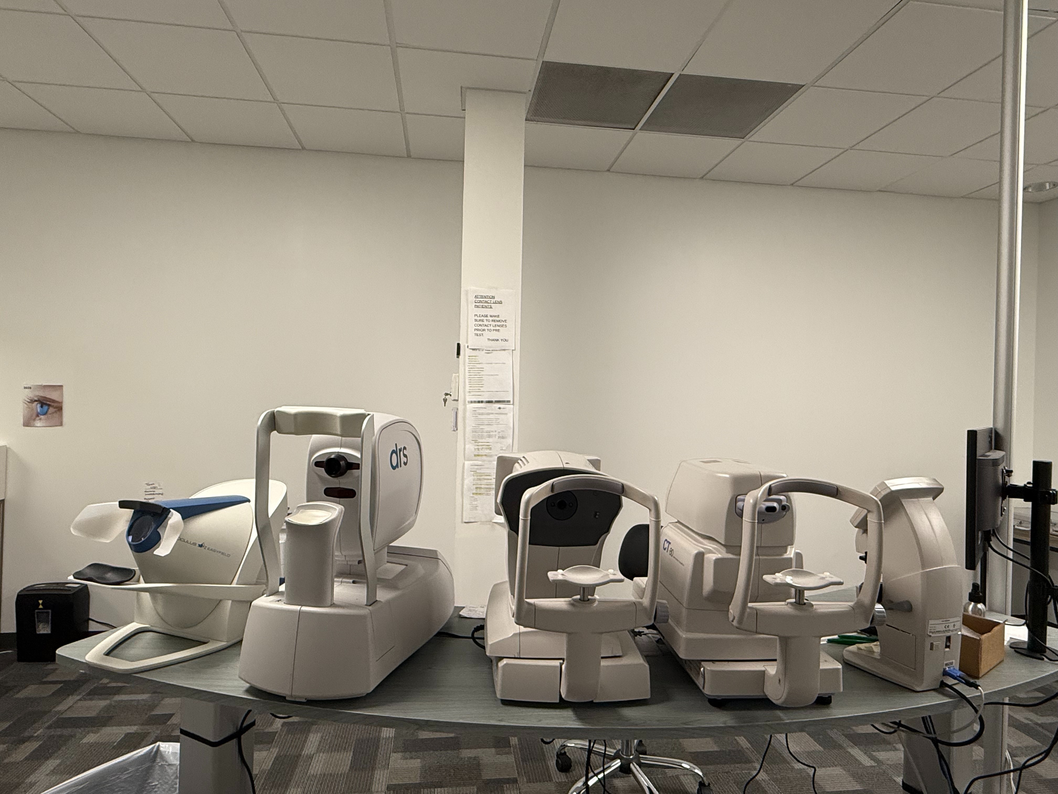 Eye Exam Equipment at Stanton Optical Store Plantation FL 33323
