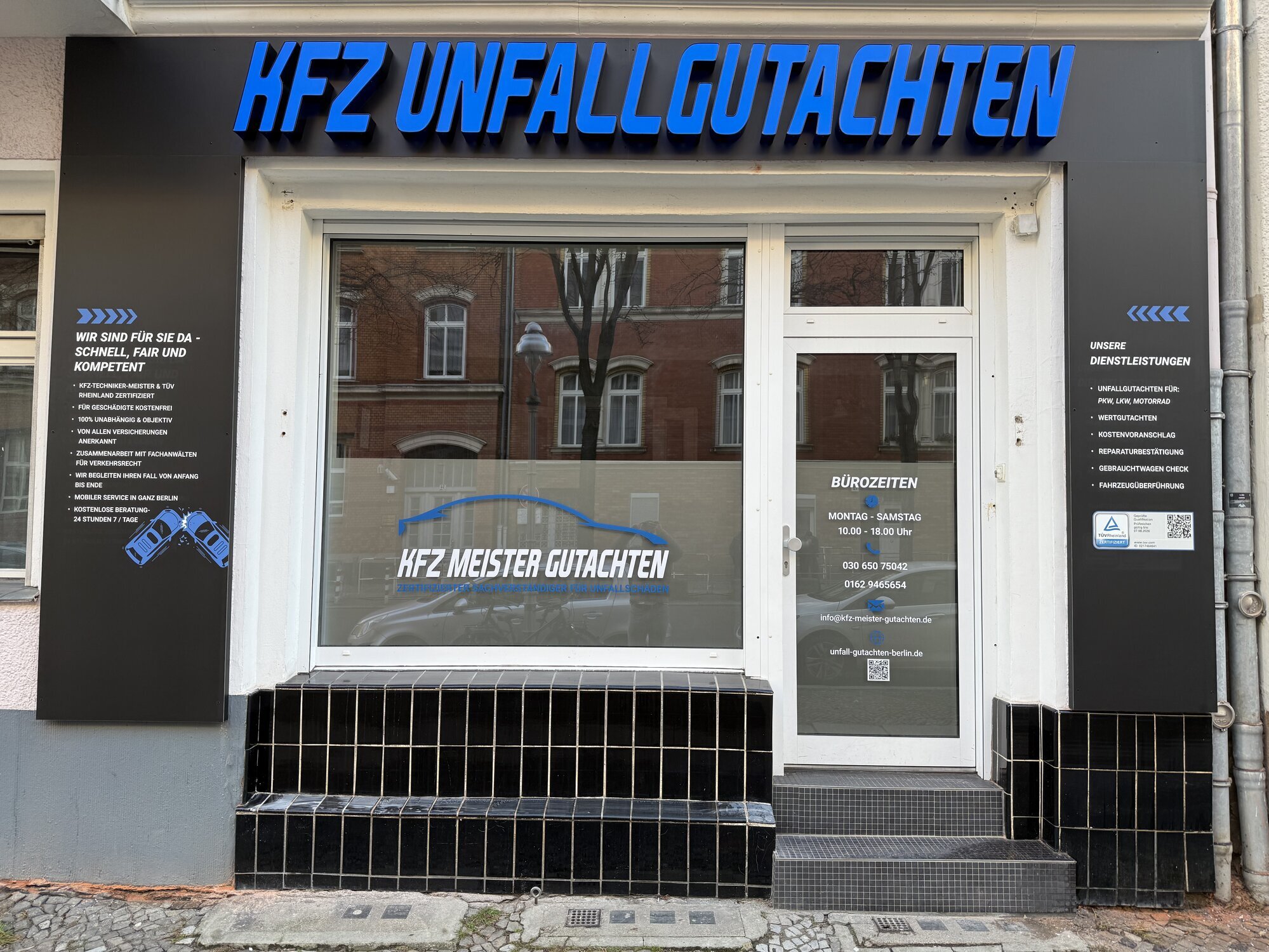 Kfz Meister Gutachten  Unfall Gutachten Berlin, Pestalozzistraße 95 in Berlin