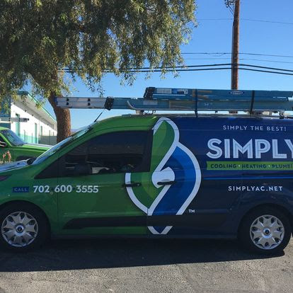 Simply Cooling, Heating and Plumbing Service Vehicle 
