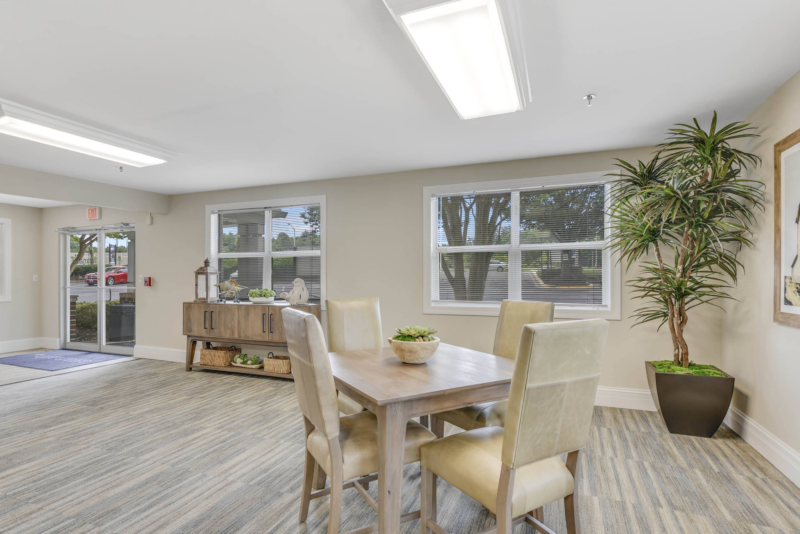 Dining room with table and chairs