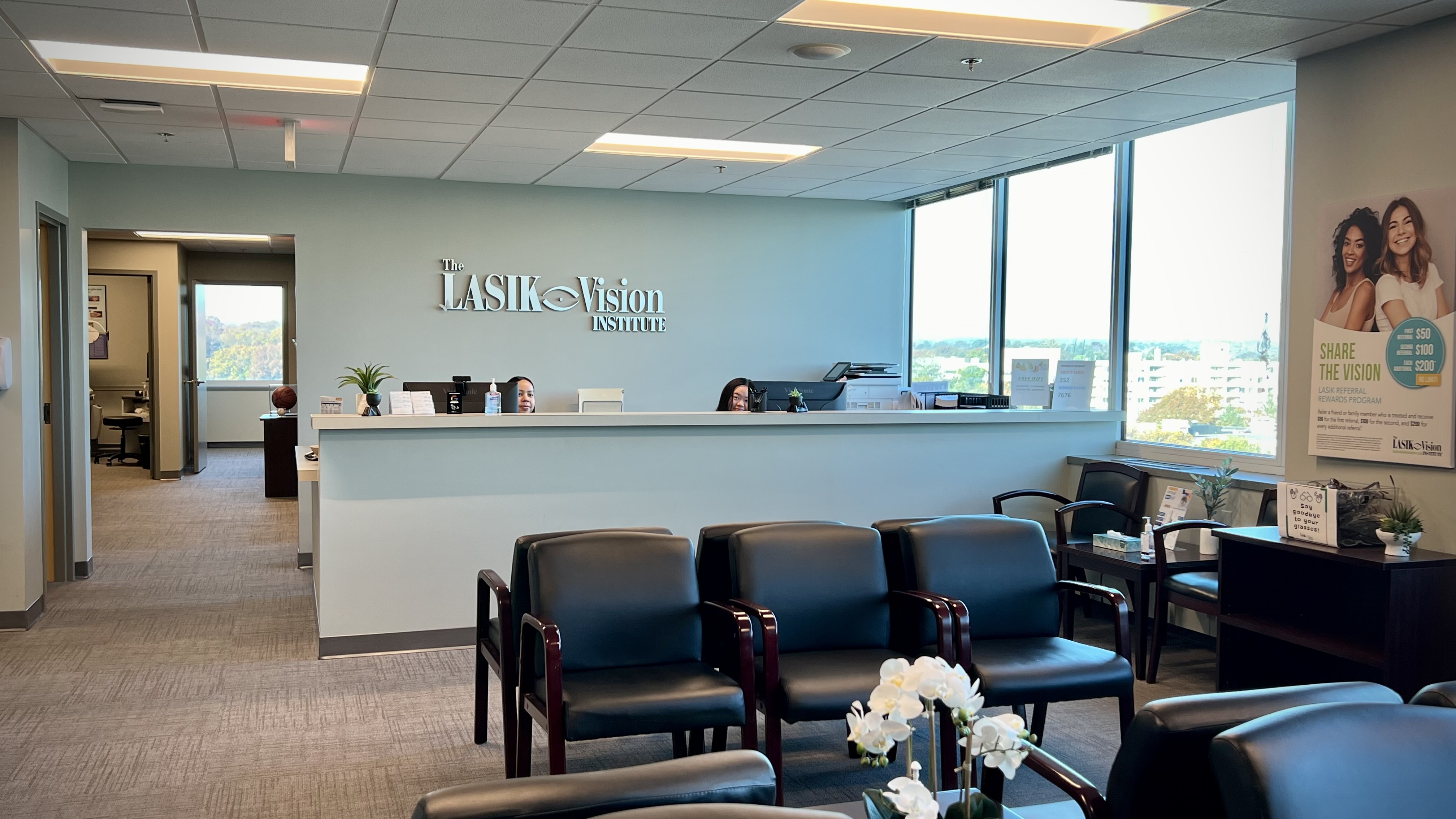 Waiting area & front desk