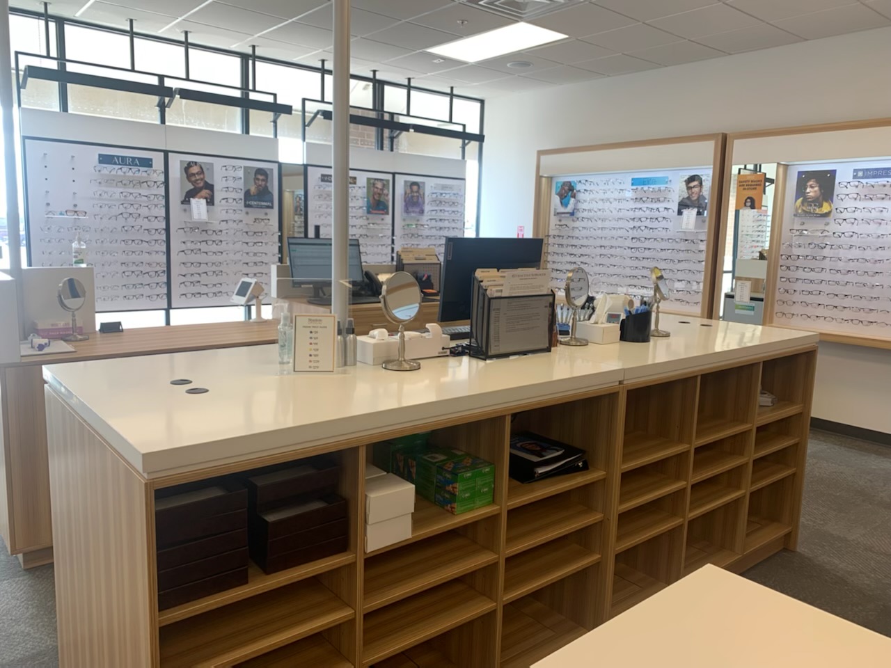 Interior and Frame Boards at Stanton Optical in Owasso, OK 74055