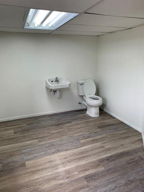 Handicap accessible bathroom in A-1 Affordable Bail Bonds of Martinsville, VA's new office on Kings Mountain Rd.