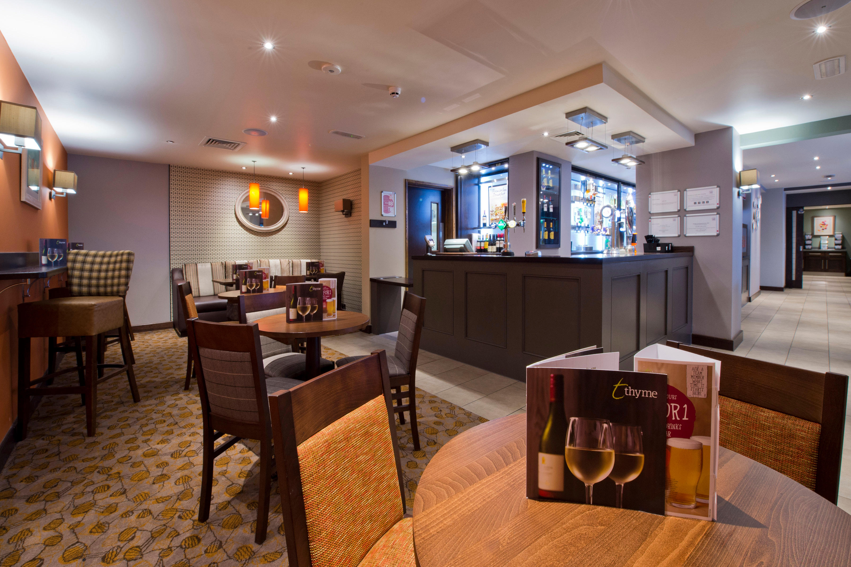 Thyme restaurant interior Premier Inn Sunderland City Centre hotel Sunderland 03330 037893
